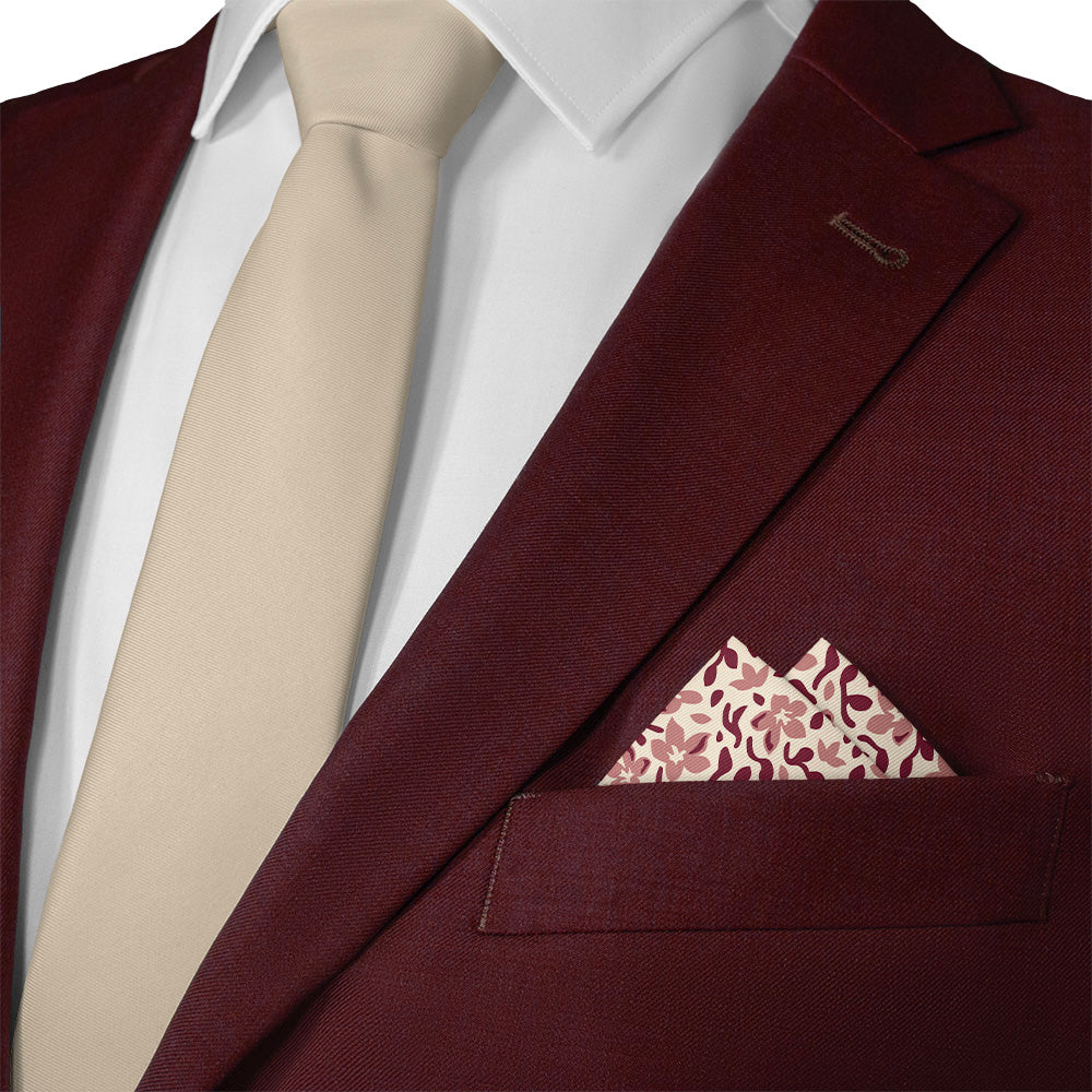 Luke Floral Pocket Square - 12" Square - Knotty Tie Co.