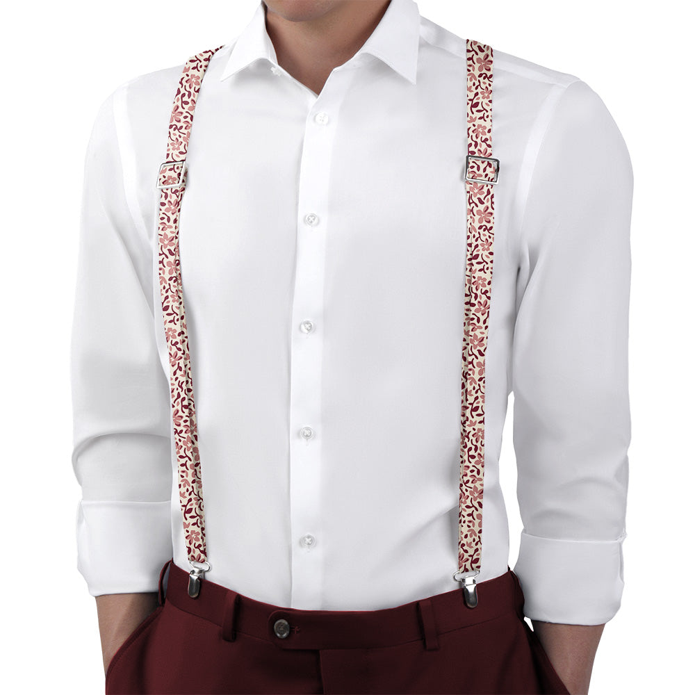 Luke Floral Suspenders - Main View - Knotty Tie Co.