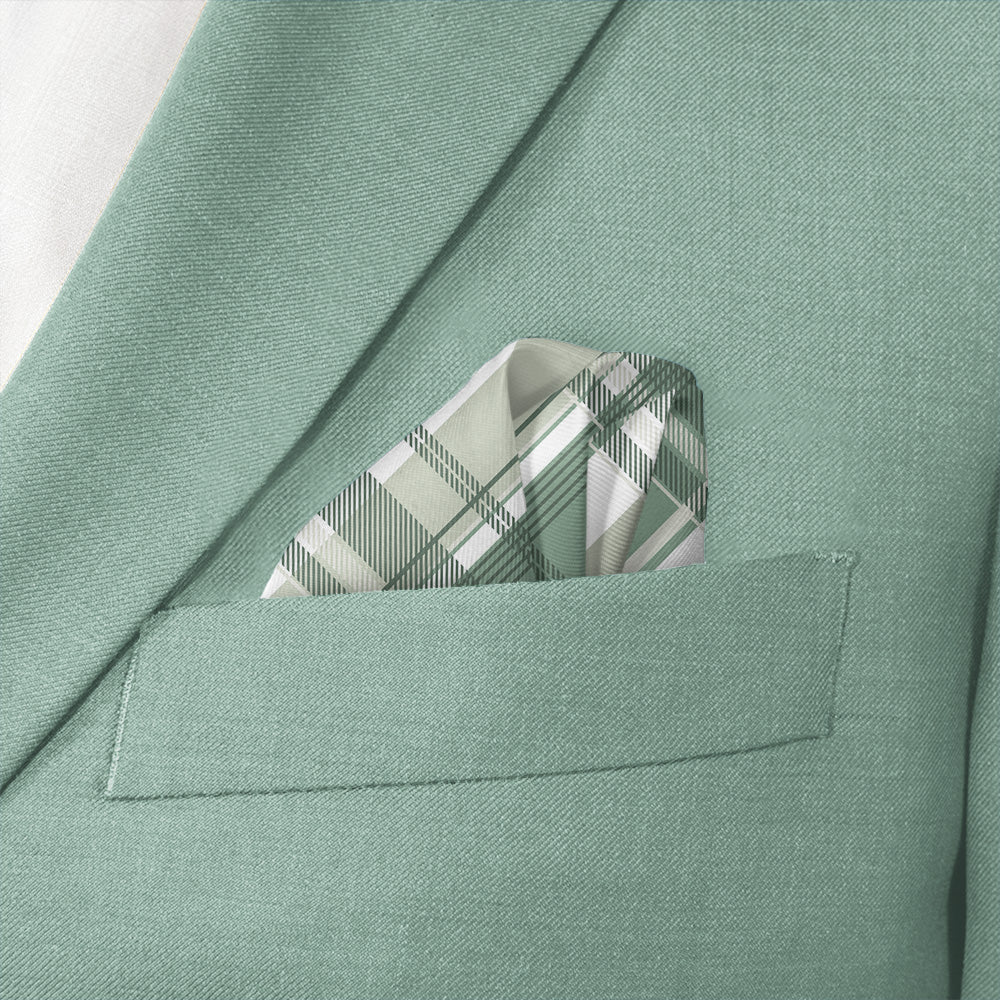 Luther Plaid Pocket Square - Wave Fold - Knotty Tie Co.