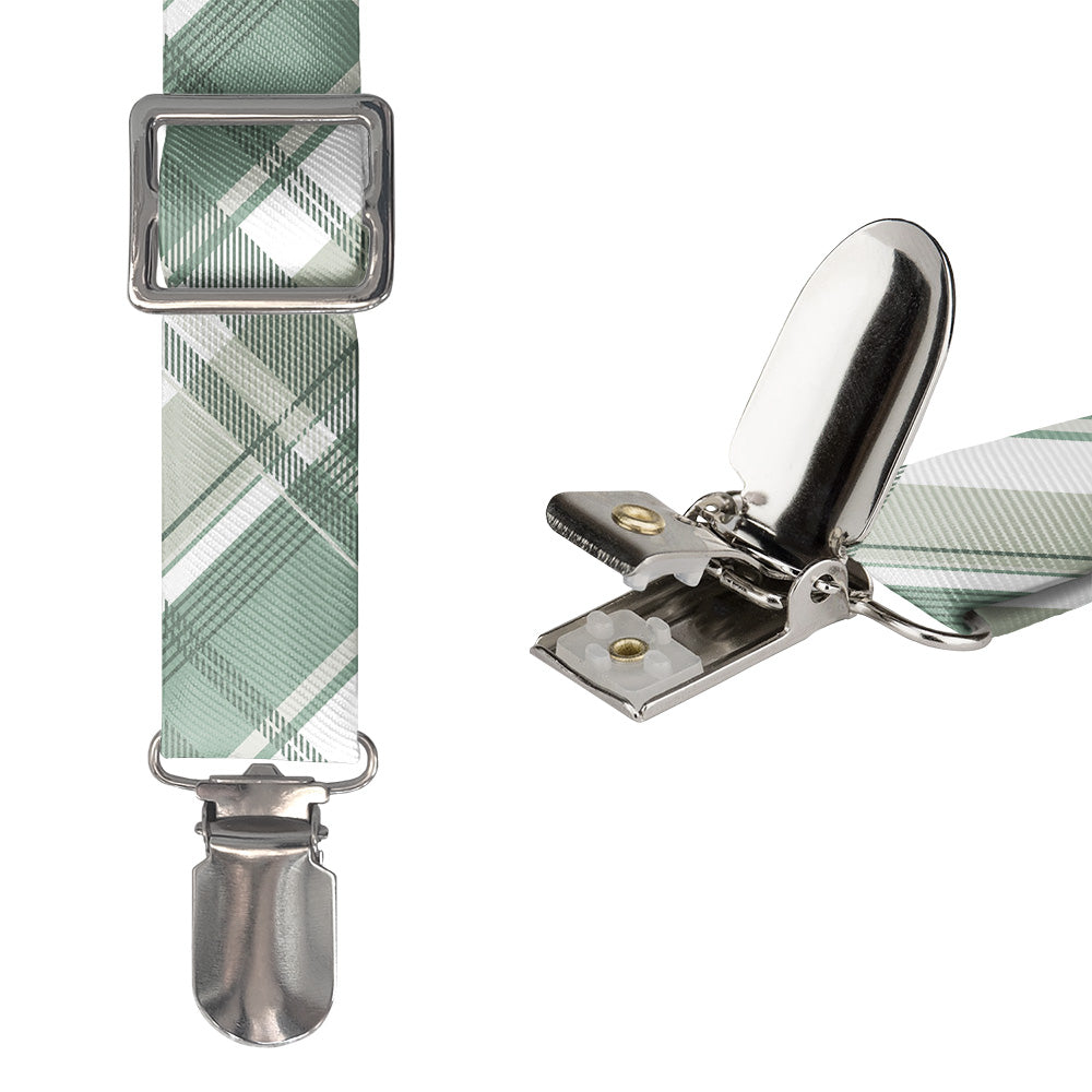 Luther Plaid Suspenders - Hardware and Strap - Knotty Tie Co.