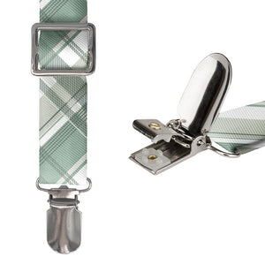 Luther Plaid Suspenders - Hardware and Strap - Knotty Tie Co.