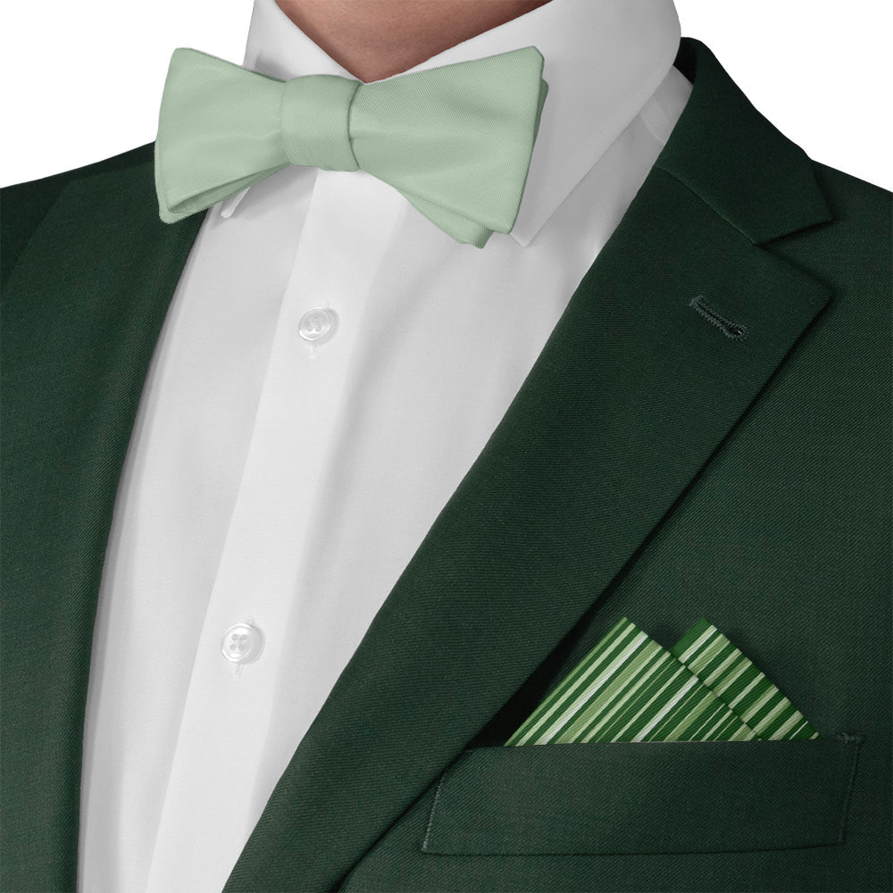 Lyle Stripe Pocket Square - Matching Bow Tie - Knotty Tie Co.