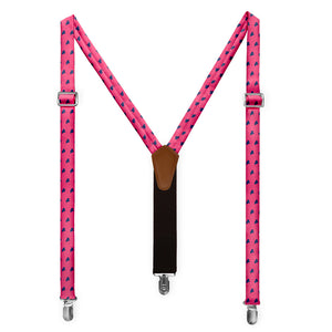 Maine State Outline Suspenders - Full Front View - Knotty Tie Co.