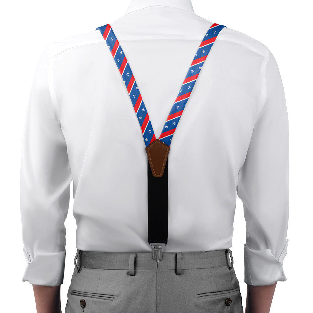 Mainstay Suspenders - On Model Front View - Knotty Tie Co.