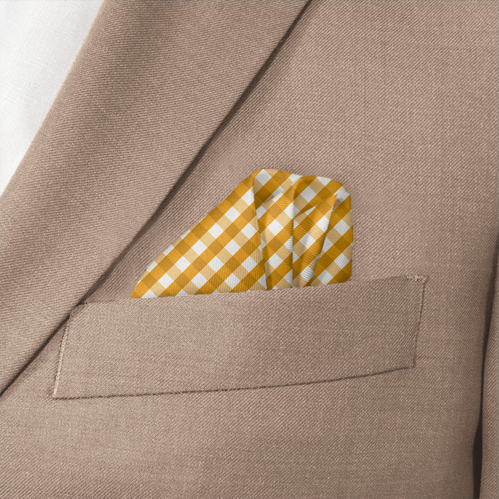 Maly Plaid Pocket Square - Wave Fold - Knotty Tie Co.