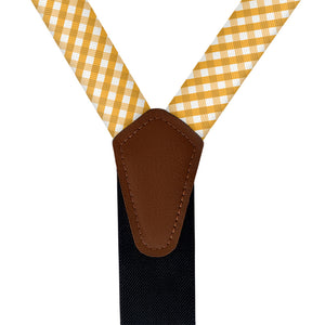 Maly Plaid Suspenders - Vegan Leather Y-Back - Knotty Tie Co.