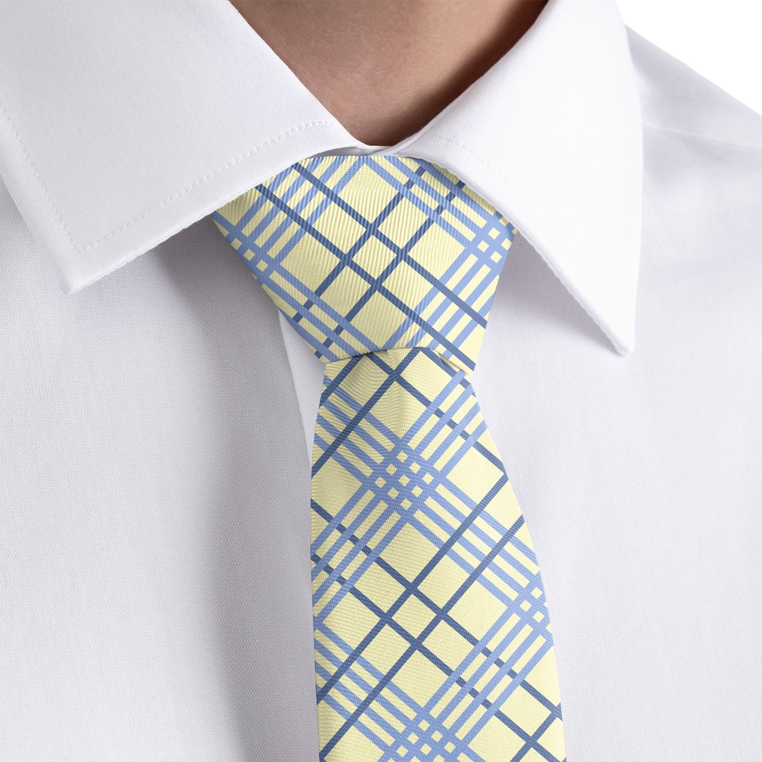 Manhattan Plaid Necktie - Rolled - Knotty Tie Co.
