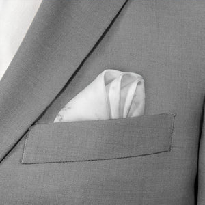 Marble Pocket Square - Wave Fold - Knotty Tie Co.