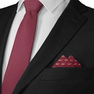 Marine Aircrafts Pocket Square - Matching Necktie- Knotty Tie Co.