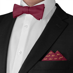 Marine Aircrafts Pocket Square - Matching Bow Tie - Knotty Tie Co.