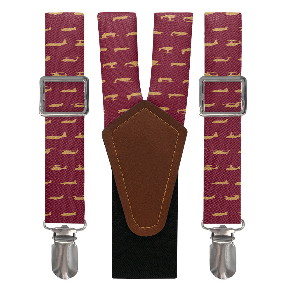 Marine Aircrafts Suspenders - Main View - Knotty Tie Co.