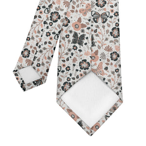 Mariposa Floral Necktie - Tipping - Knotty Tie Co.