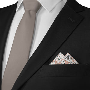 Mariposa Floral Pocket Square - Matching Necktie- Knotty Tie Co.