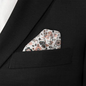 Mariposa Floral Pocket Square - Wave Fold - Knotty Tie Co.