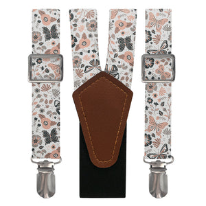 Mariposa Floral Suspenders - Main View - Knotty Tie Co.