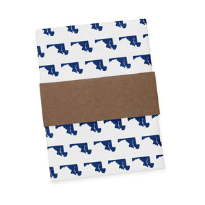 Maryland State Outline Pocket Square - Packaging - Knotty Tie Co.