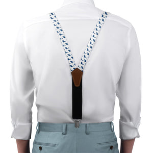 Maryland State Outline Suspenders - On Model Front View - Knotty Tie Co.