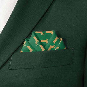 Massachusetts State Outline Pocket Square - Scalloped Fold - Knotty Tie Co.