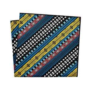 Mawmbe Geo Pocket Square - 12" Square - Knotty Tie Co.