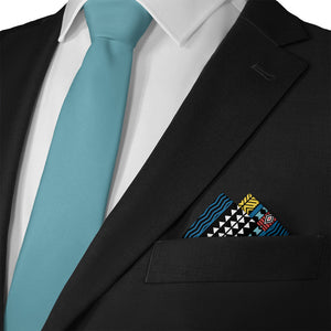 Mawmbe Geo Pocket Square - Matching Necktie- Knotty Tie Co.