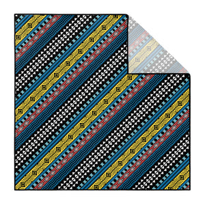 Mawmbe Geo Pocket Square - Printed - Knotty Tie Co.