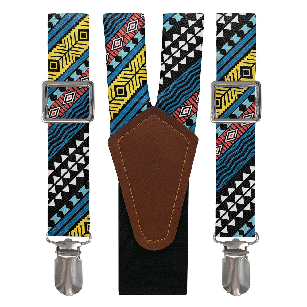 Mawmbe Geo Suspenders - Main View - Knotty Tie Co.