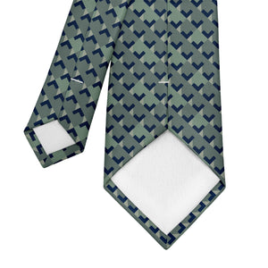 Maze Geo Necktie - Tipping - Knotty Tie Co.