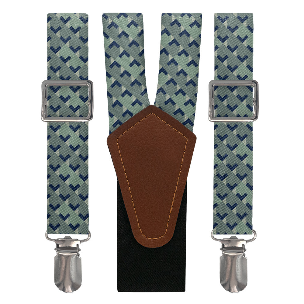 Maze Geo Suspenders - Main View - Knotty Tie Co.