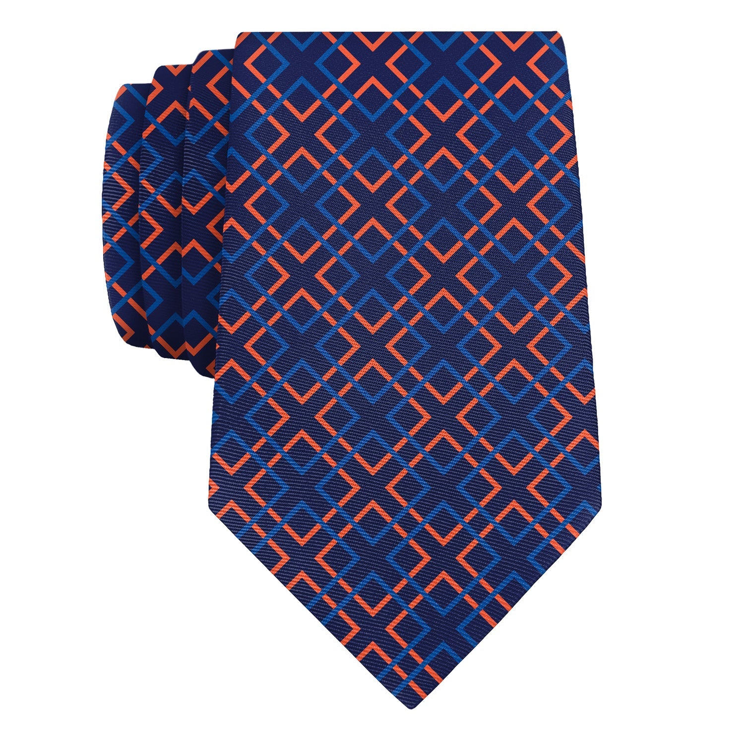 Mesa Geometric Necktie - Rolled - Knotty Tie Co.