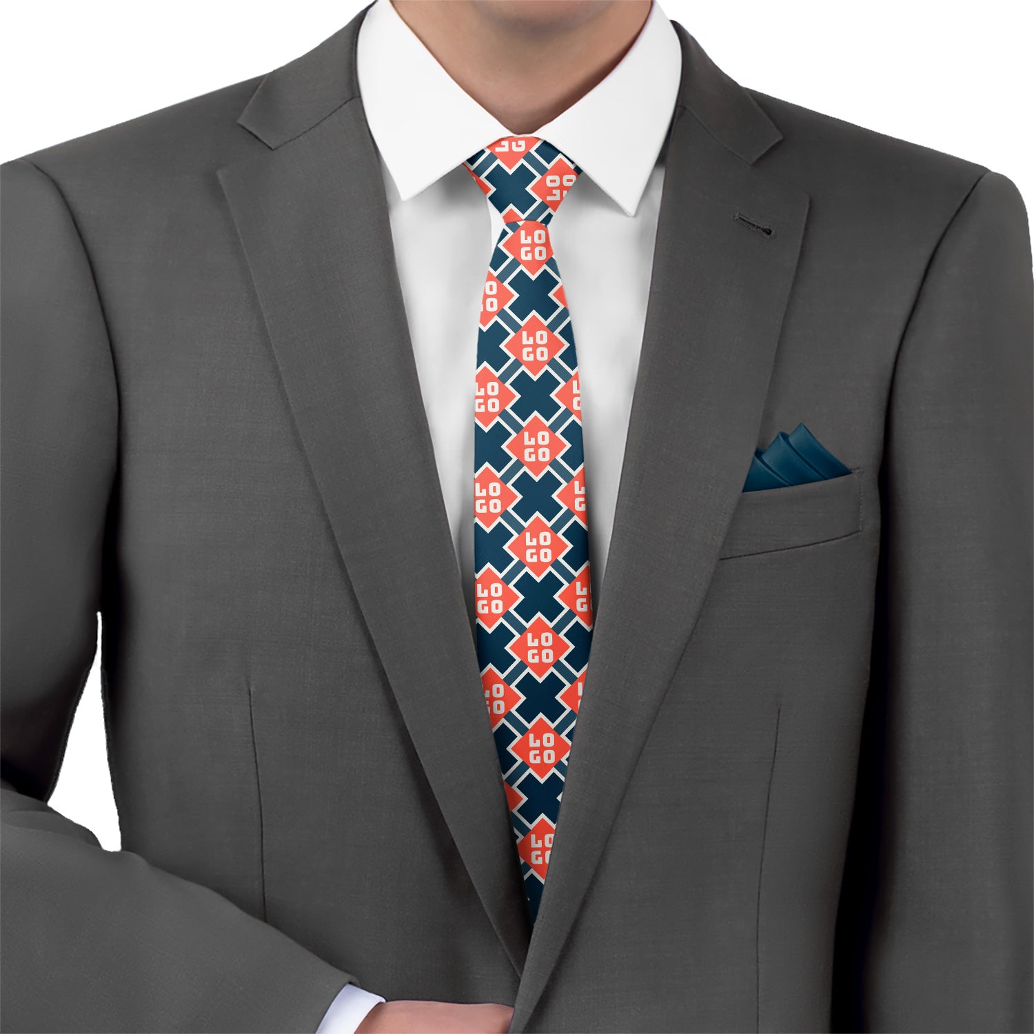 Custom Mesa 2 Logo Tie - Suit - Knotty Tie Co.