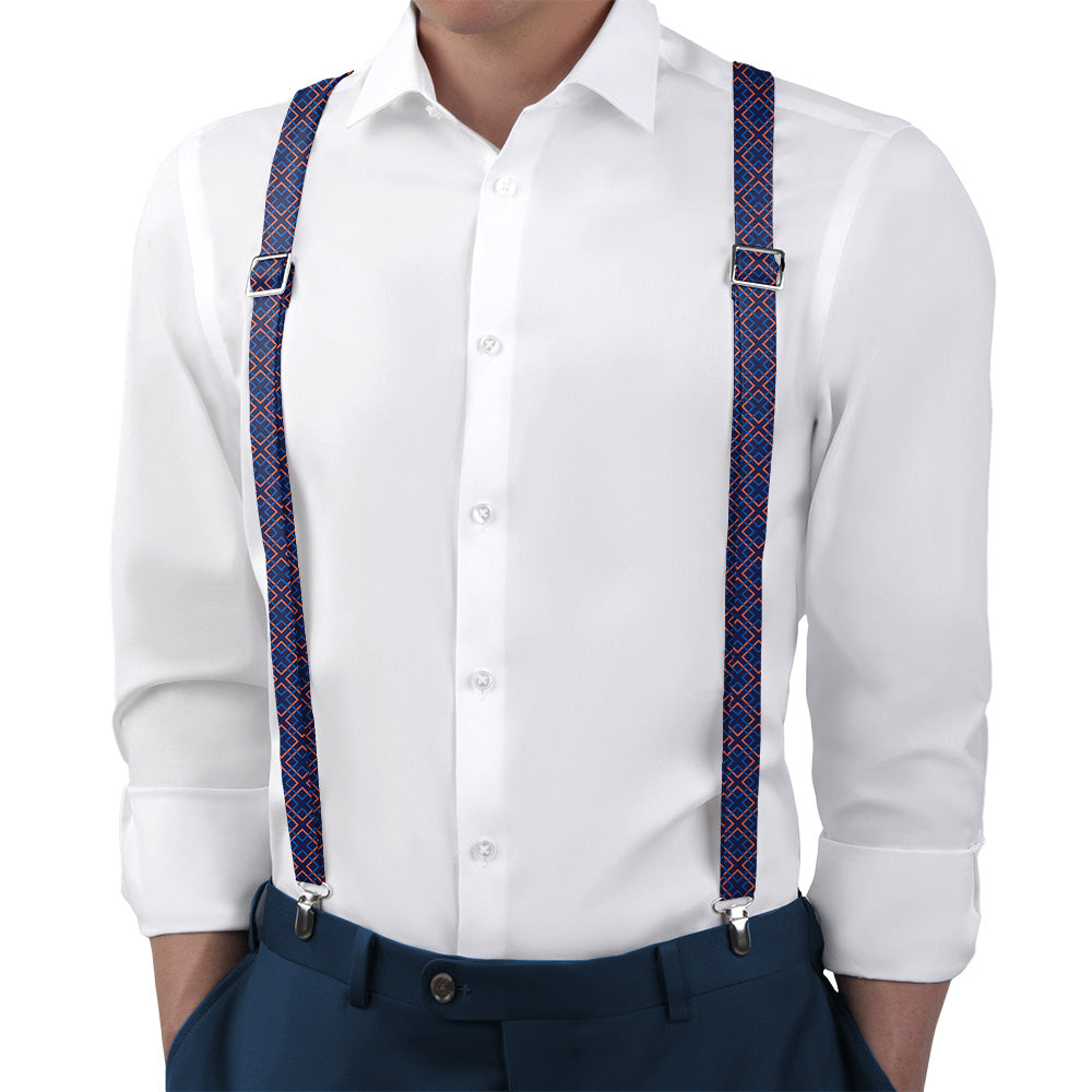 Mesa Geometric Suspenders - Main View - Knotty Tie Co.