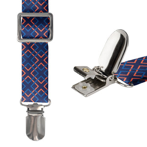 Mesa Geometric Suspenders - Hardware and Strap - Knotty Tie Co.