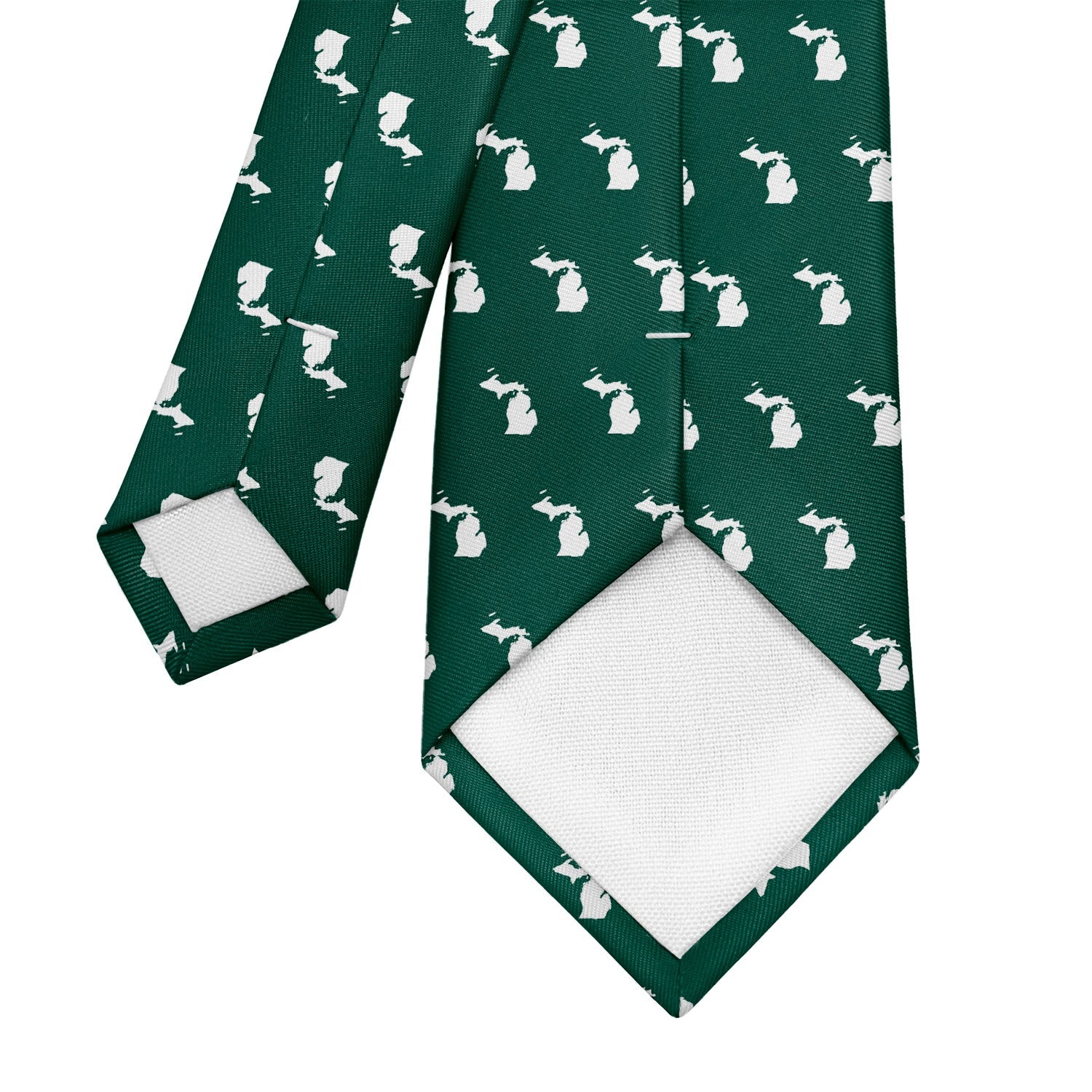 Michigan State Outline Necktie - Tipping - Knotty Tie Co.