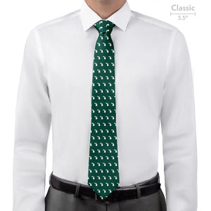 Michigan State Outline Necktie - Classic - Knotty Tie Co.