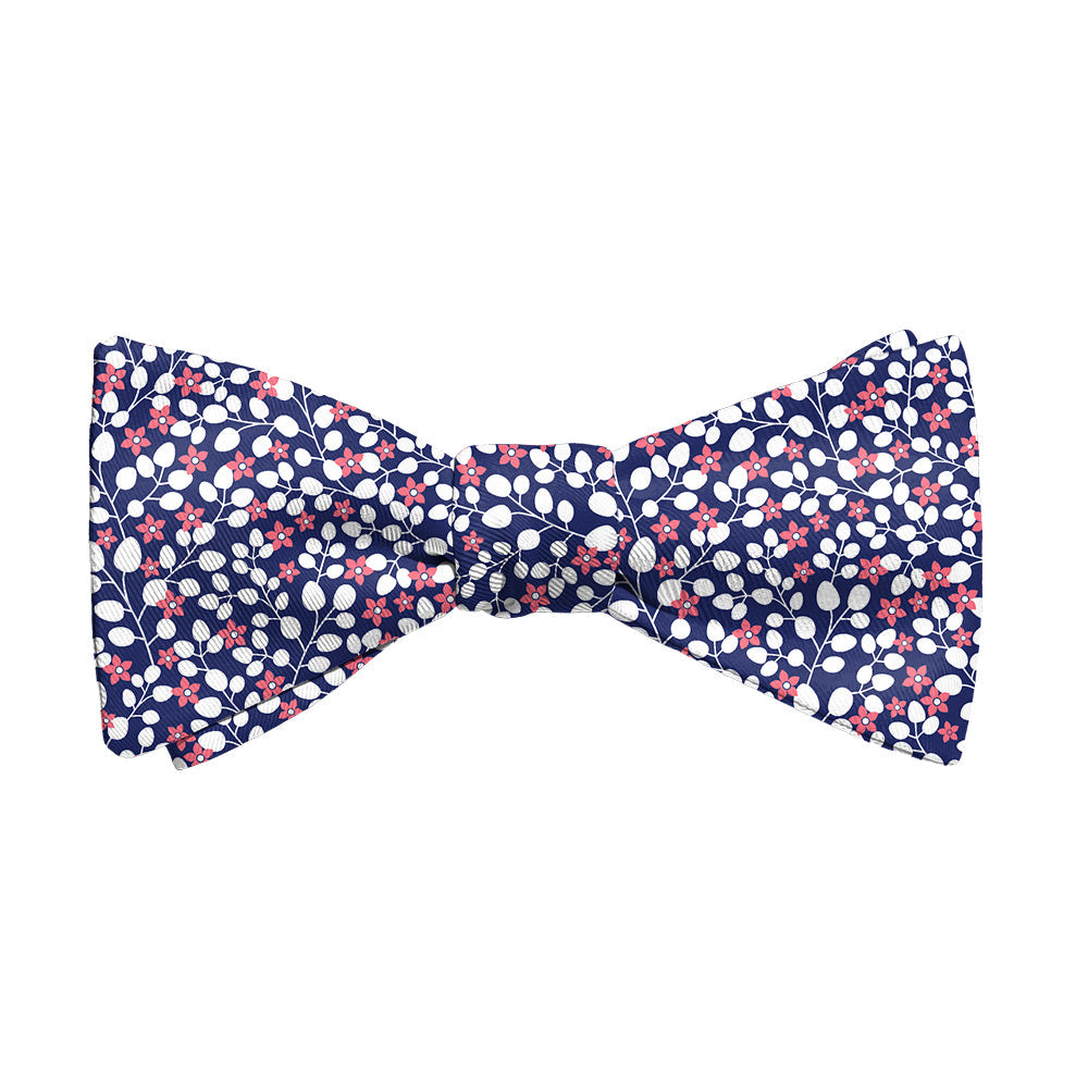 Micro Floral Bow Tie - Adult Standard Self-Tie 14-18" - Knotty Tie Co.