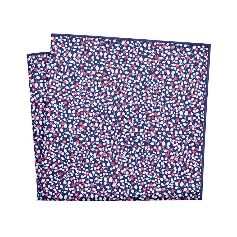 Micro Floral Pocket Square - 12" Square - Knotty Tie Co.