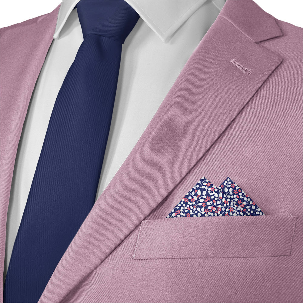 Micro Floral Pocket Square - 12" Square - Knotty Tie Co.