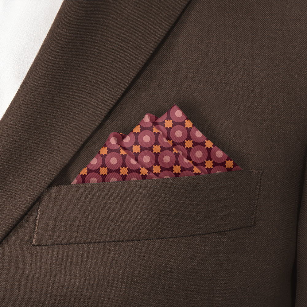 Micro Tiles Pocket Square - Stairs Fold - Knotty Tie Co.