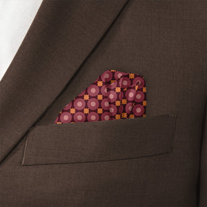 Micro Tiles Pocket Square - Wave Fold - Knotty Tie Co.