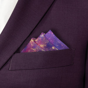 Milky Way Pocket Square - Stairs Fold - Knotty Tie Co.