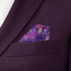 Milky Way Pocket Square - Wave Fold - Knotty Tie Co.