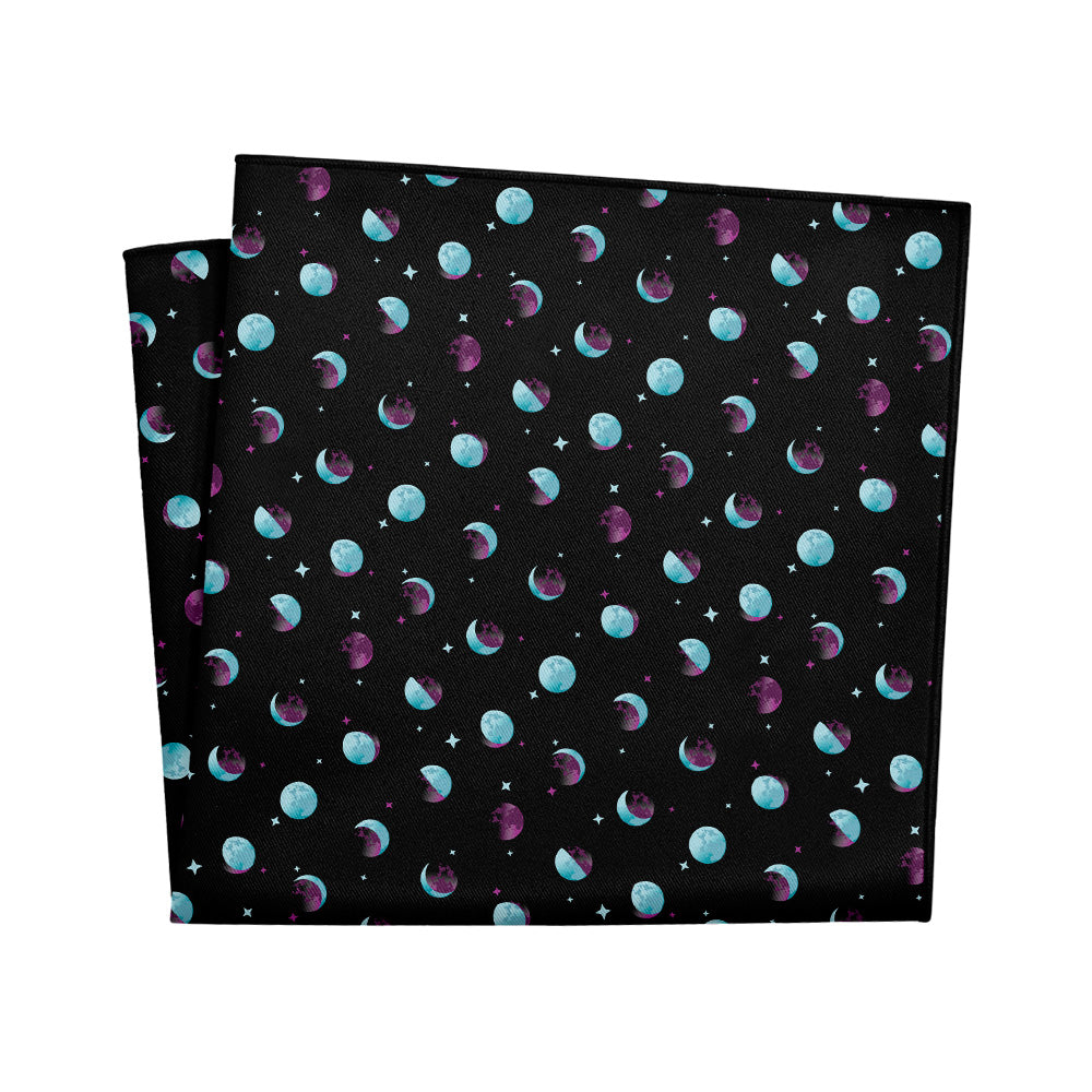 Mini Moons Space Pocket Square - 12" Square - Knotty Tie Co.