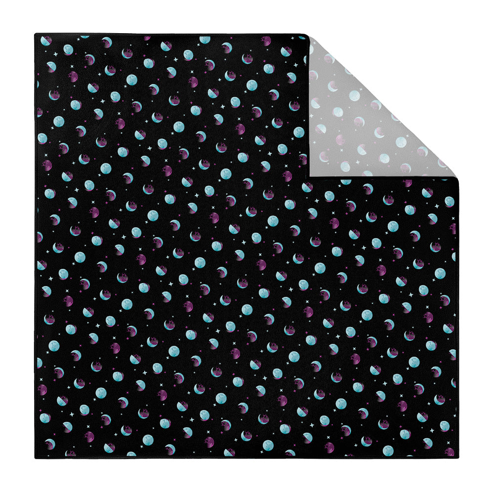 Mini Moons Space Pocket Square - Printed - Knotty Tie Co.