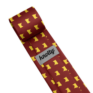 Minnesota State Outline Necktie - Tag - Knotty Tie Co.