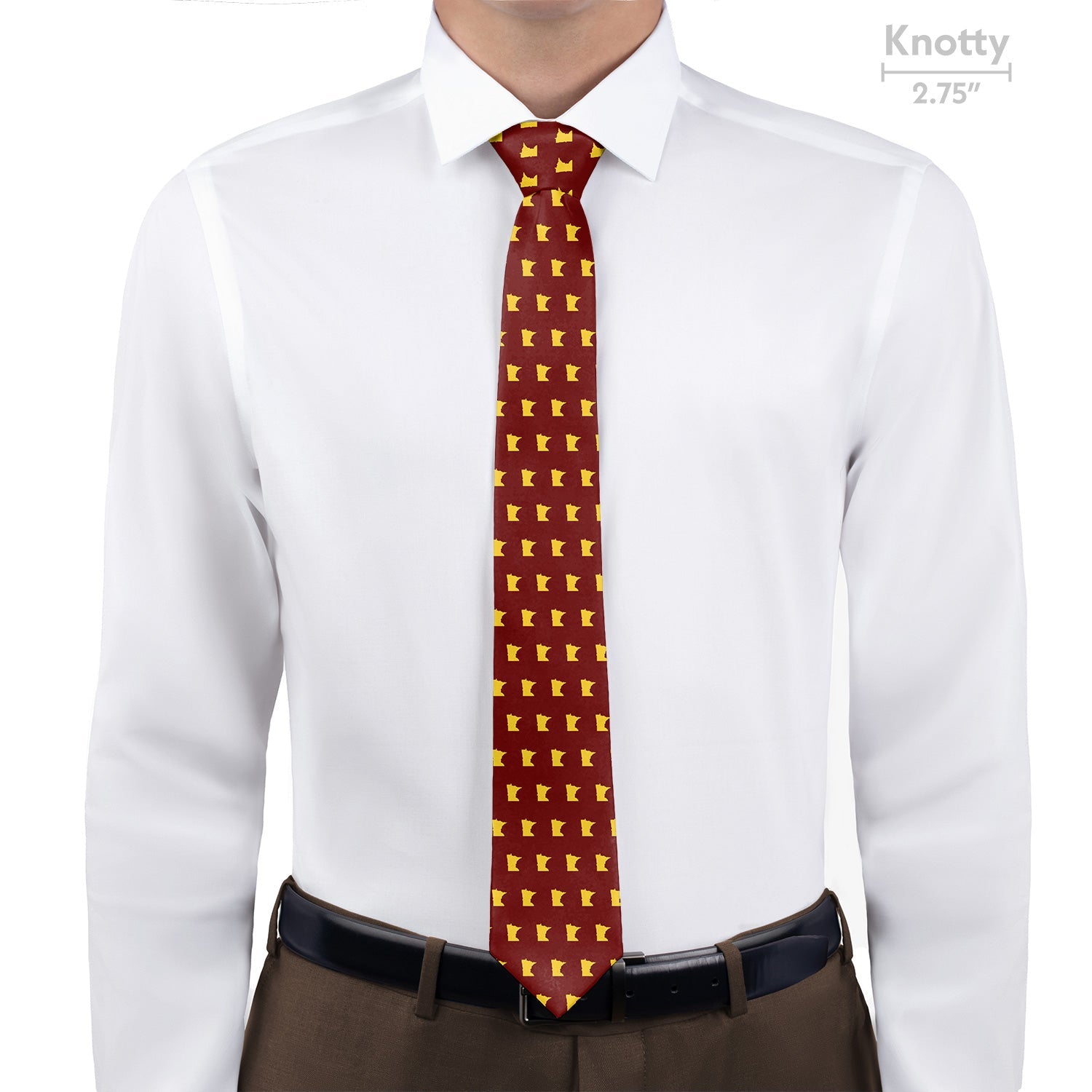 Minnesota State Outline Necktie - Knotty - Knotty Tie Co.