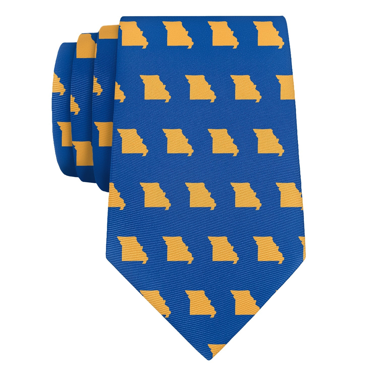 Missouri State Outline Necktie - Rolled - Knotty Tie Co.