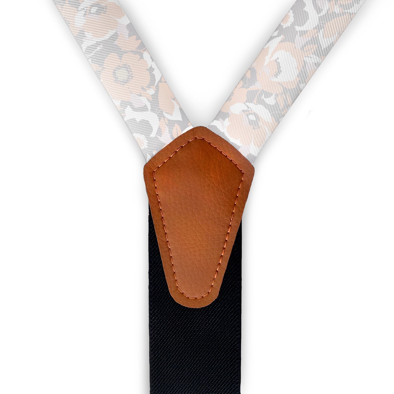 Mod Floral Suspenders - Full Front View - Knotty Tie Co.