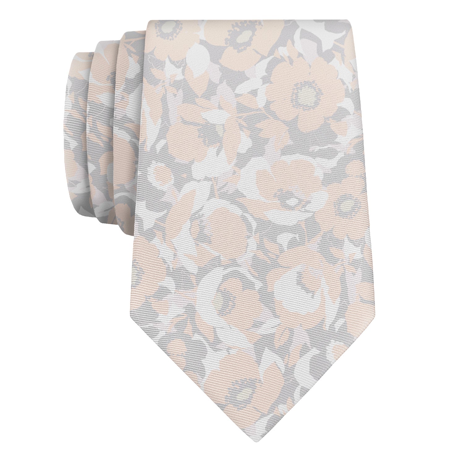 Mod Floral Necktie - Rolled - Knotty Tie Co.