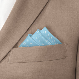 Mod Dots Pocket Square - Stairs Fold - Knotty Tie Co.