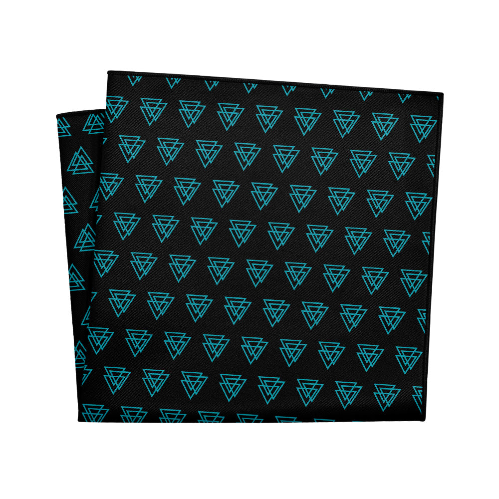 Mod Triangles Pocket Square - 12" Square - Knotty Tie Co.